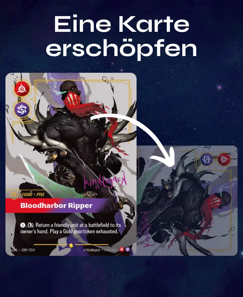 Beispiel Karten Erschöpfung